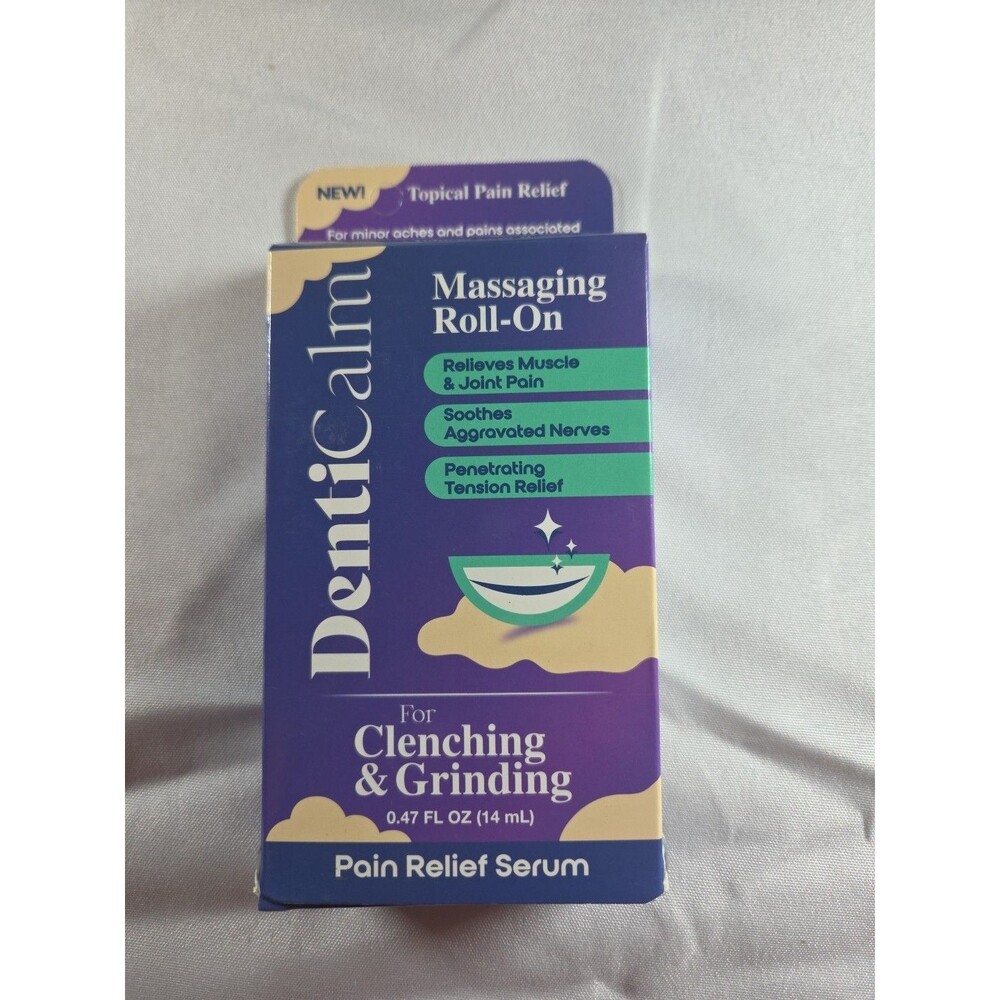 DentiCalm Massaging Roll-On Pain Relief Serum for Clenching & Grinding 0.47 oz